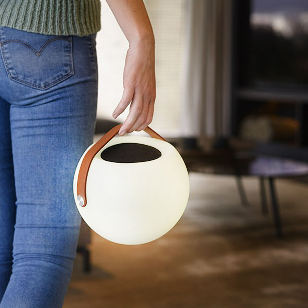 Bluetooth-högtalare med LED-ljus KSIX Bubble White 5 W Bärbar