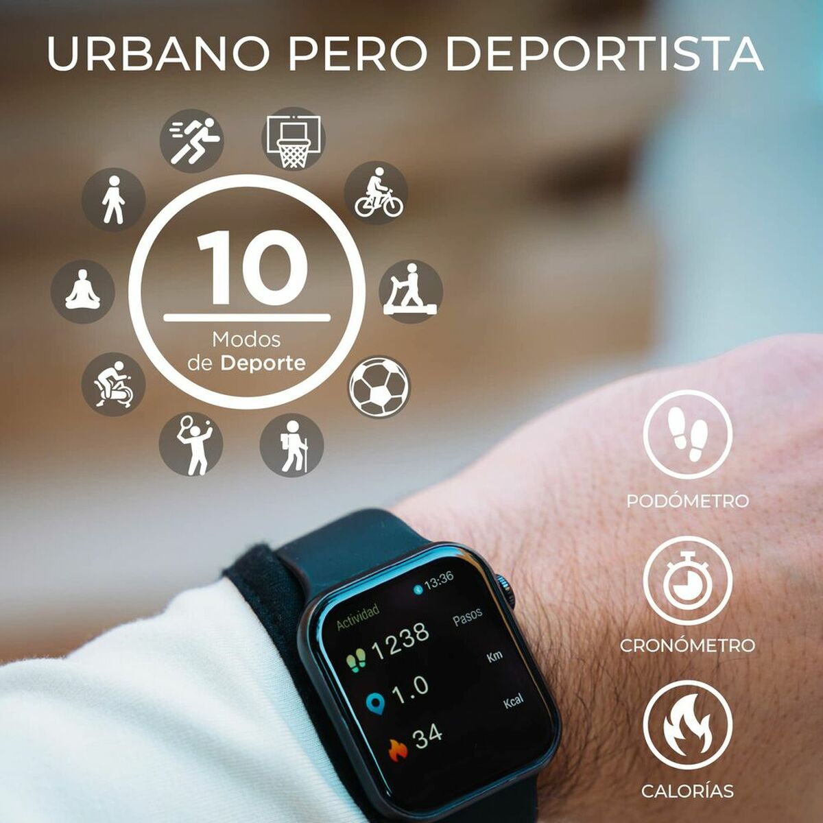 Smartklocka KSIX Urban 3 1,69" IPS Bluetooth Rosa