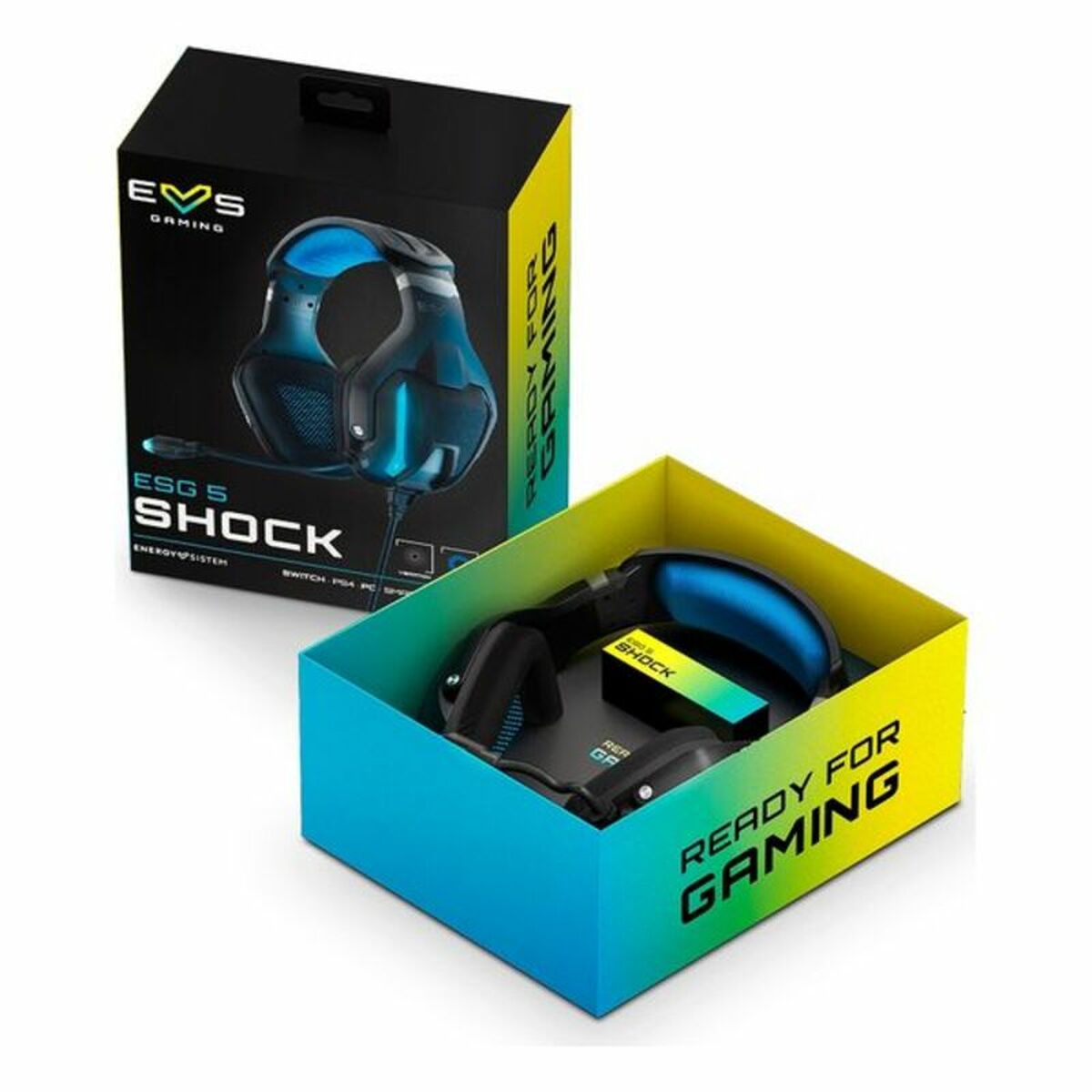 Gamingheadset med mikrofon Energy Sistem ESG-5 3,5 mm LED Svart