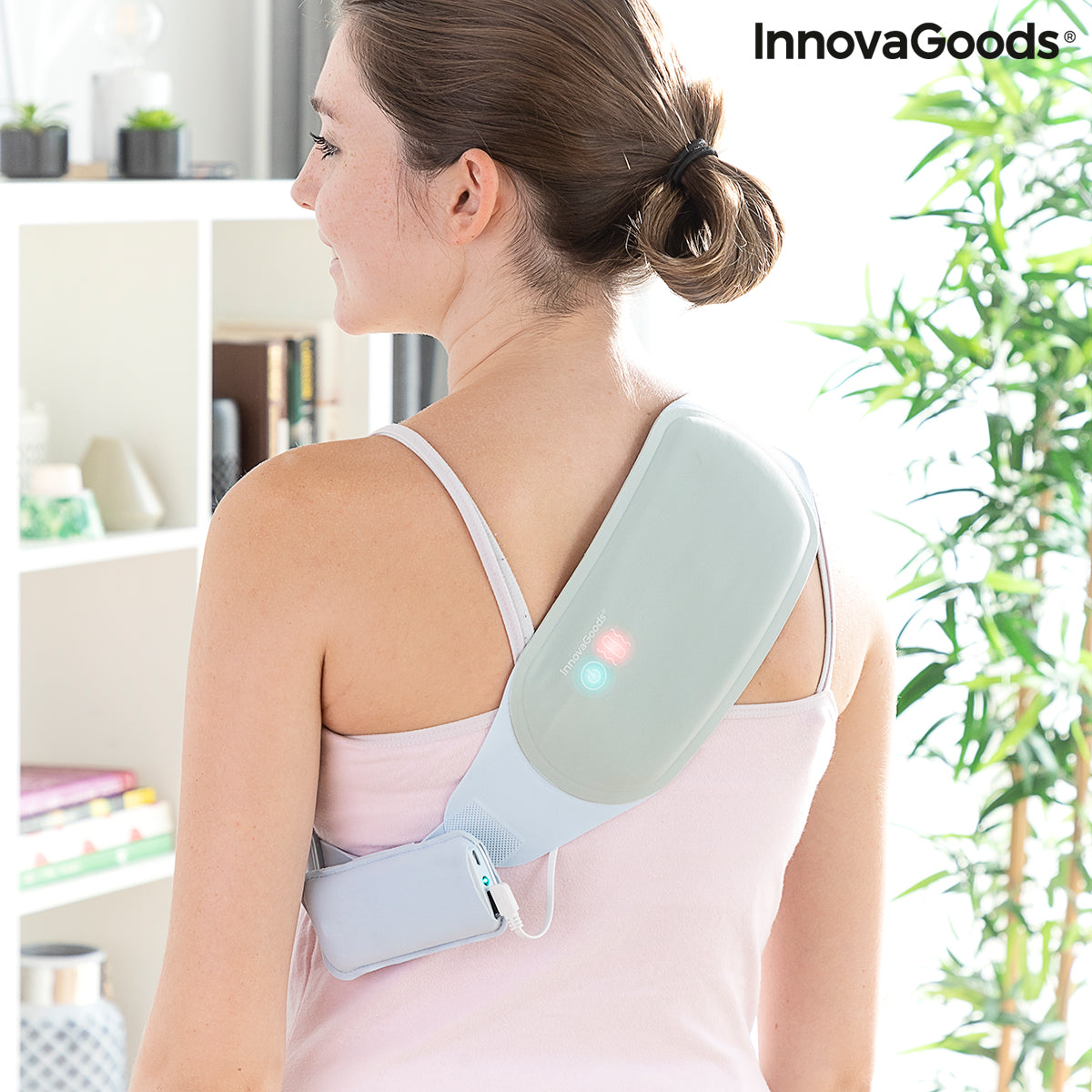 Laddningsbart trådlöst massage- och värmebälte Beldisse InnovaGoods