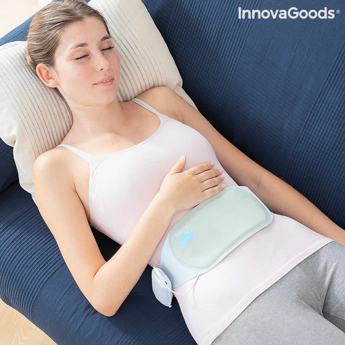 Laddningsbart trådlöst massage- och värmebälte Beldisse InnovaGoods