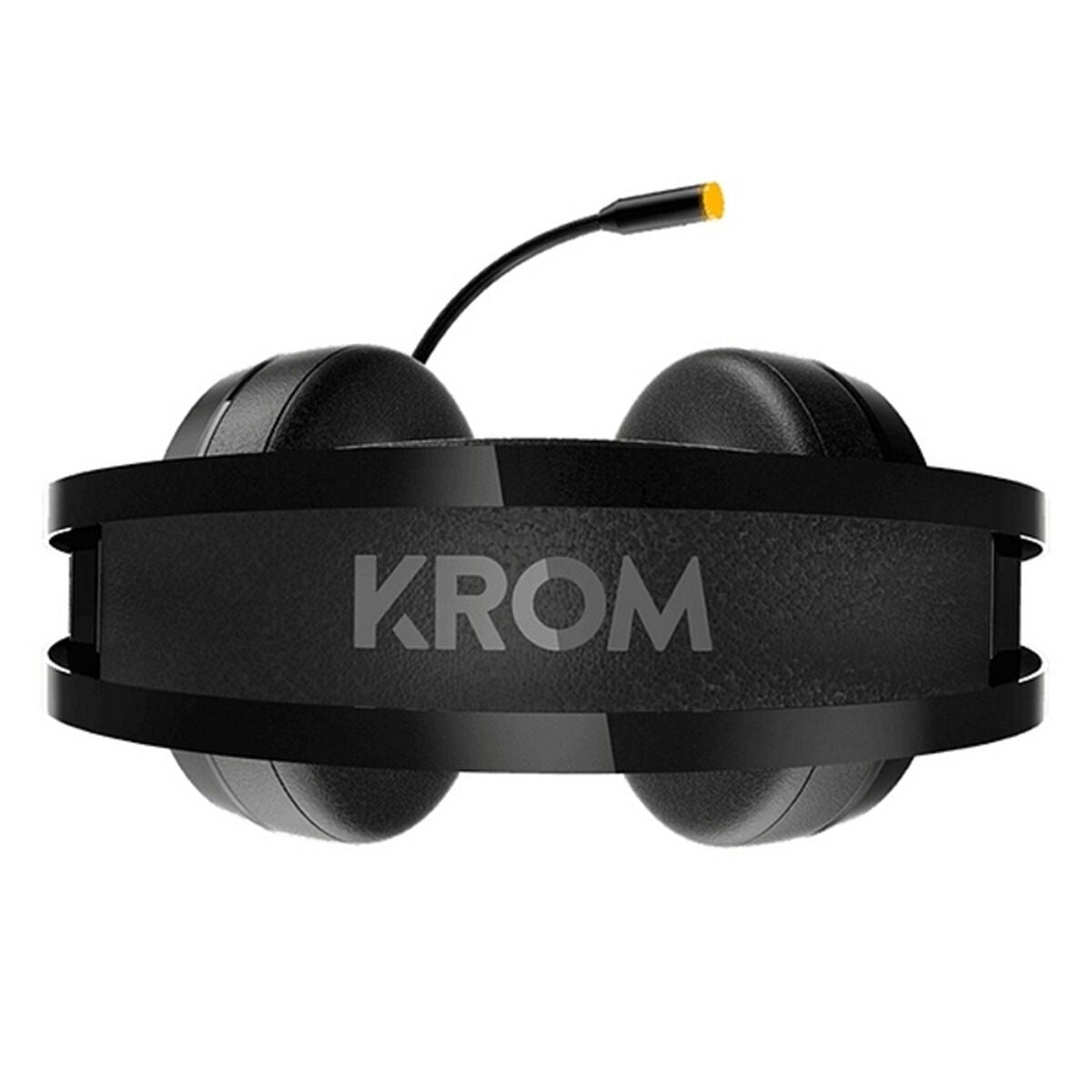 Gaming-hörlur med mikrofon Krom Kayle USB svart orange