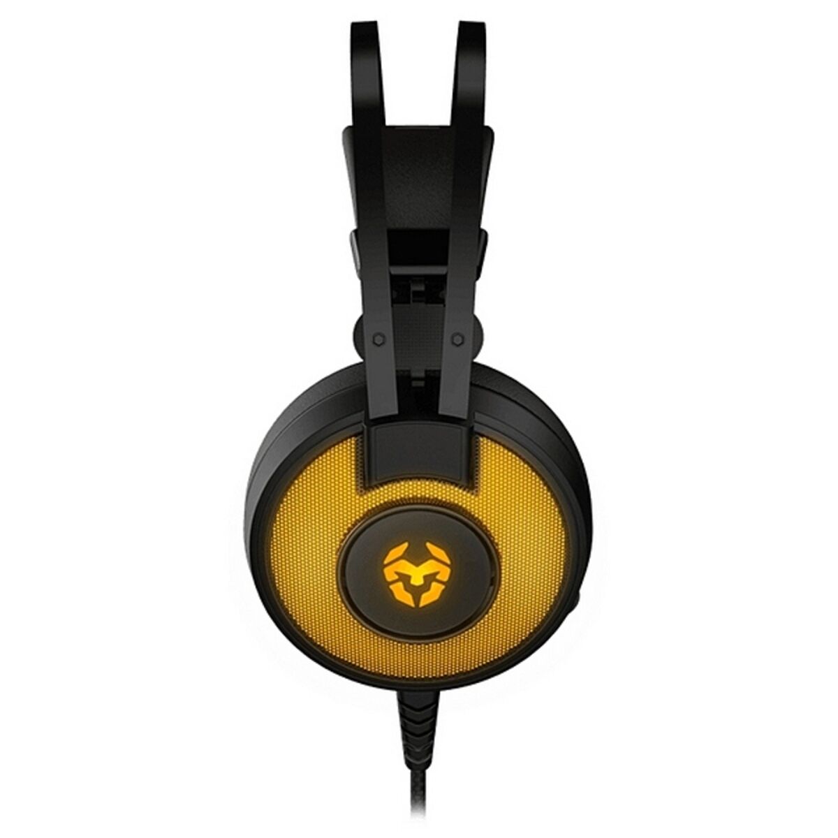 Gaming-hörlur med mikrofon Krom Kayle USB svart orange