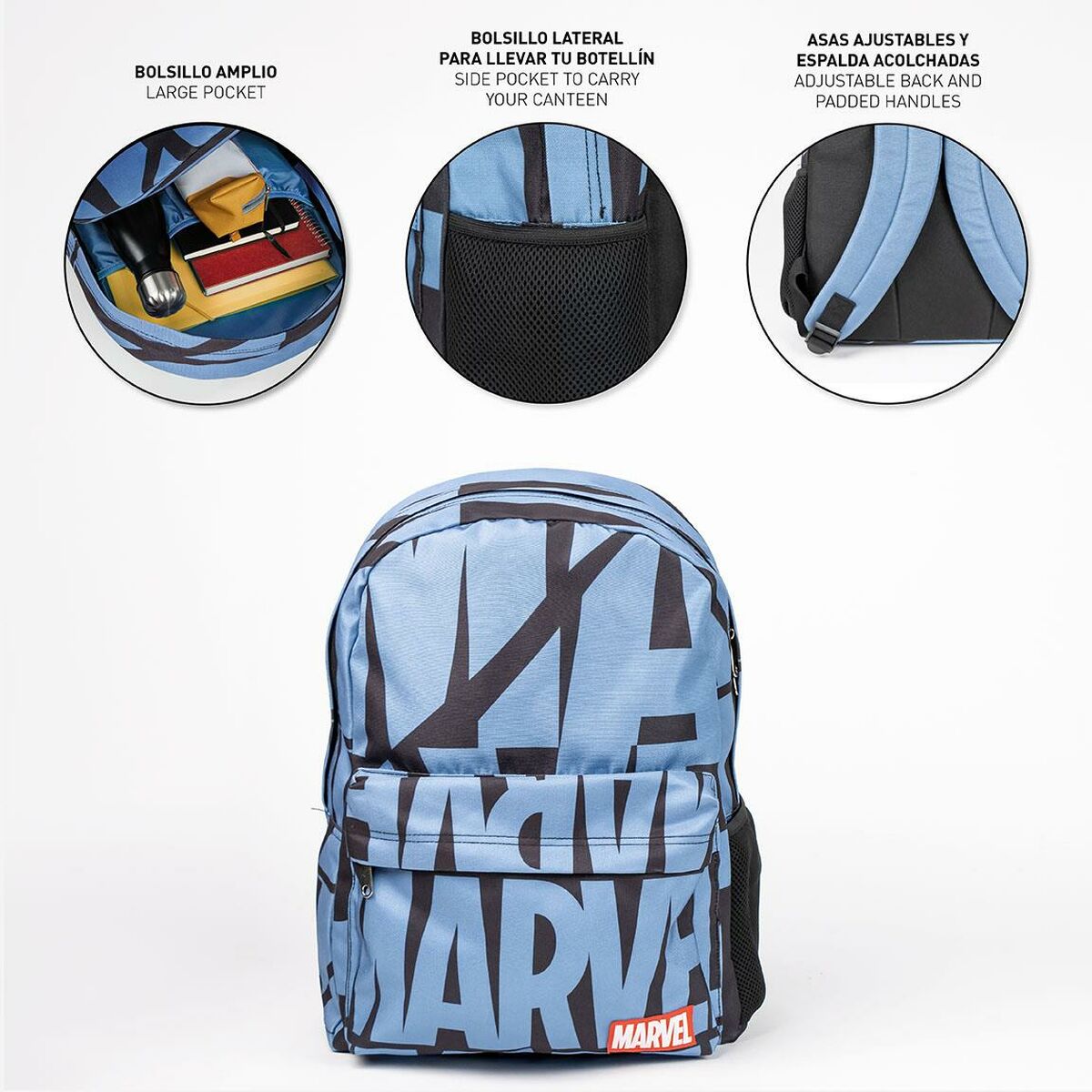 Marvel Ryggsäck Casual Marvel Blå 32 X 4 X 42 Cm