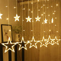 Curtain Light 12 Stars 138 Leds Drop Fairy String Light Waterproof Indoor Outdoor 8 Modes Decorative Lamp