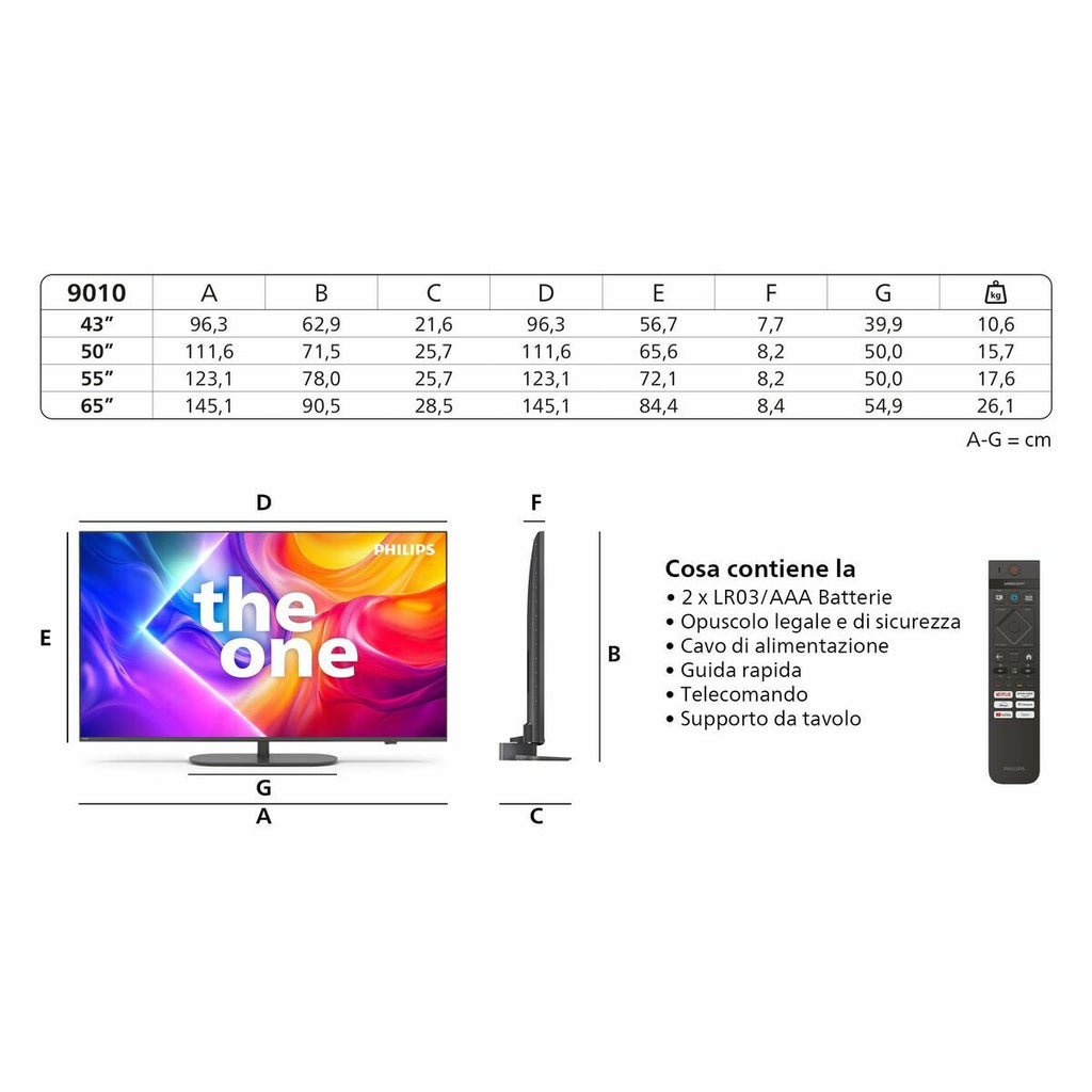 Philips Smart Tv Philips 55Pus9010 55" 4K Ultra Hd Led Hdr Qled