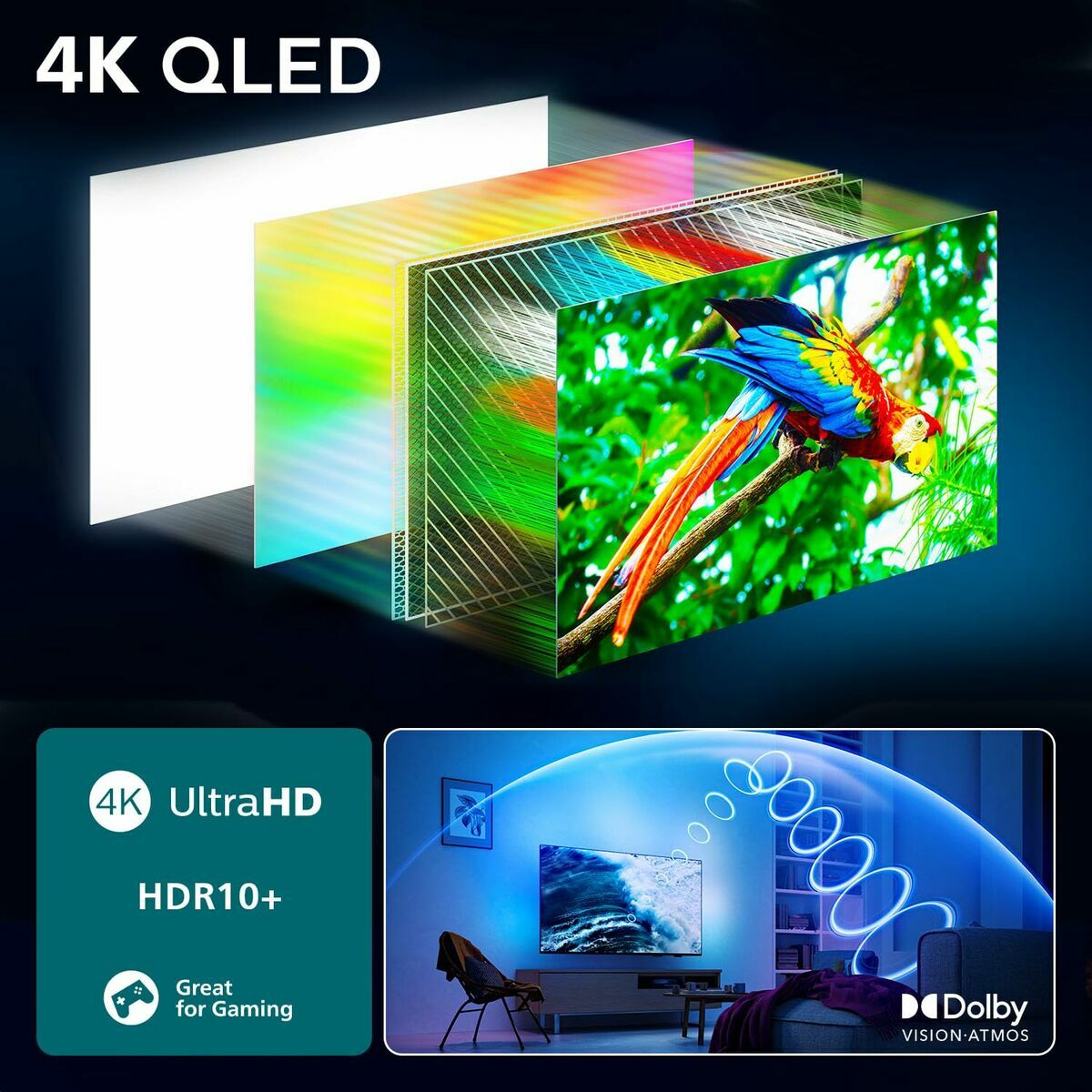 Philips Smart Tv Philips 55Pus9010 55" 4K Ultra Hd Led Hdr Qled