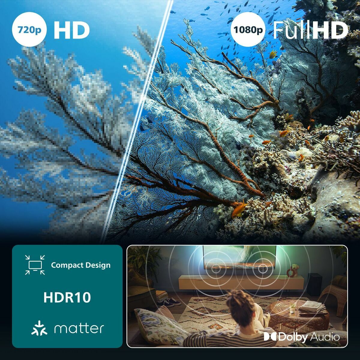 Philips Smart Tv Philips 32Pfs6900/12 Full Hd 32" Led Hdr
