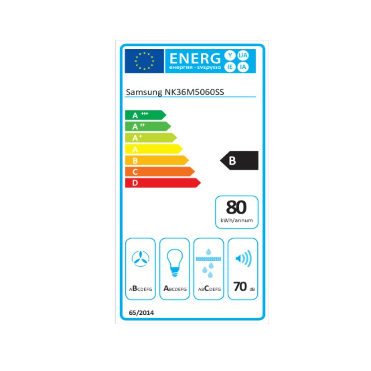 köksfläkt Samsung NK36M5060SS/UR