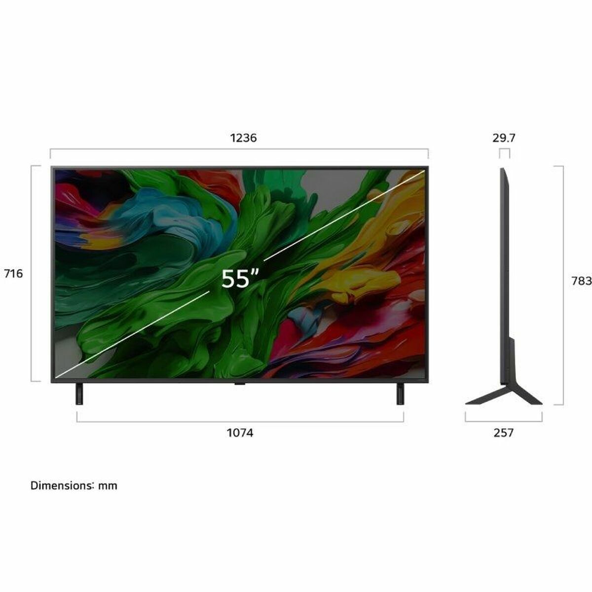 Lg Smart Tv Lg 55Qned87A6B 55" (55") 4K Ultra Hd (4K Ultra Hd) Led Hdr Edge-Led Amd Freesync (Led) (Hdr) (Edge-Led) (Amd Freesync)
