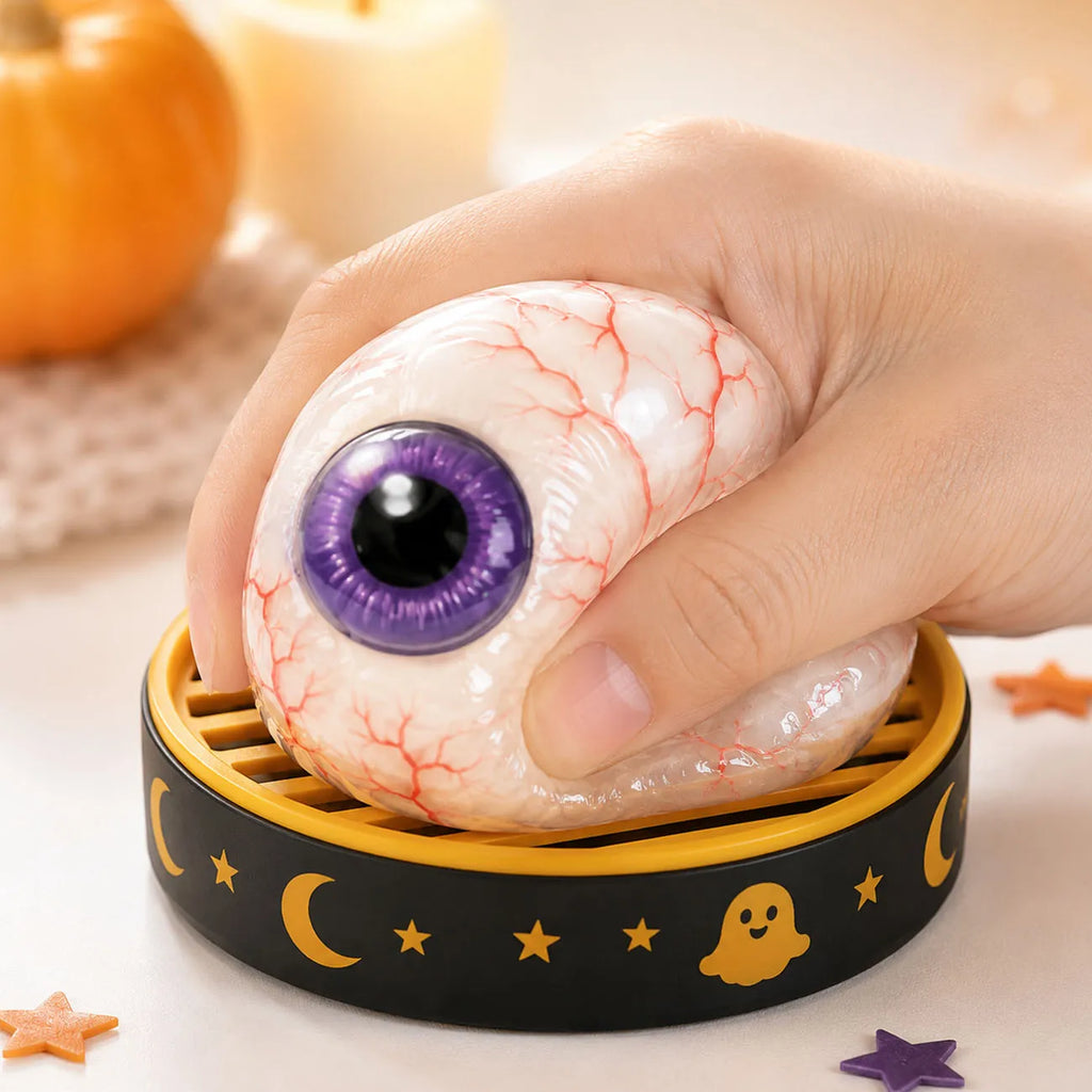 5 Styles Halloween Squishy Toy Pumpkin Eyeball Ghost Stress Relief Squeeze Toy Soft Sensory Fidget Toy Party Favor Gift