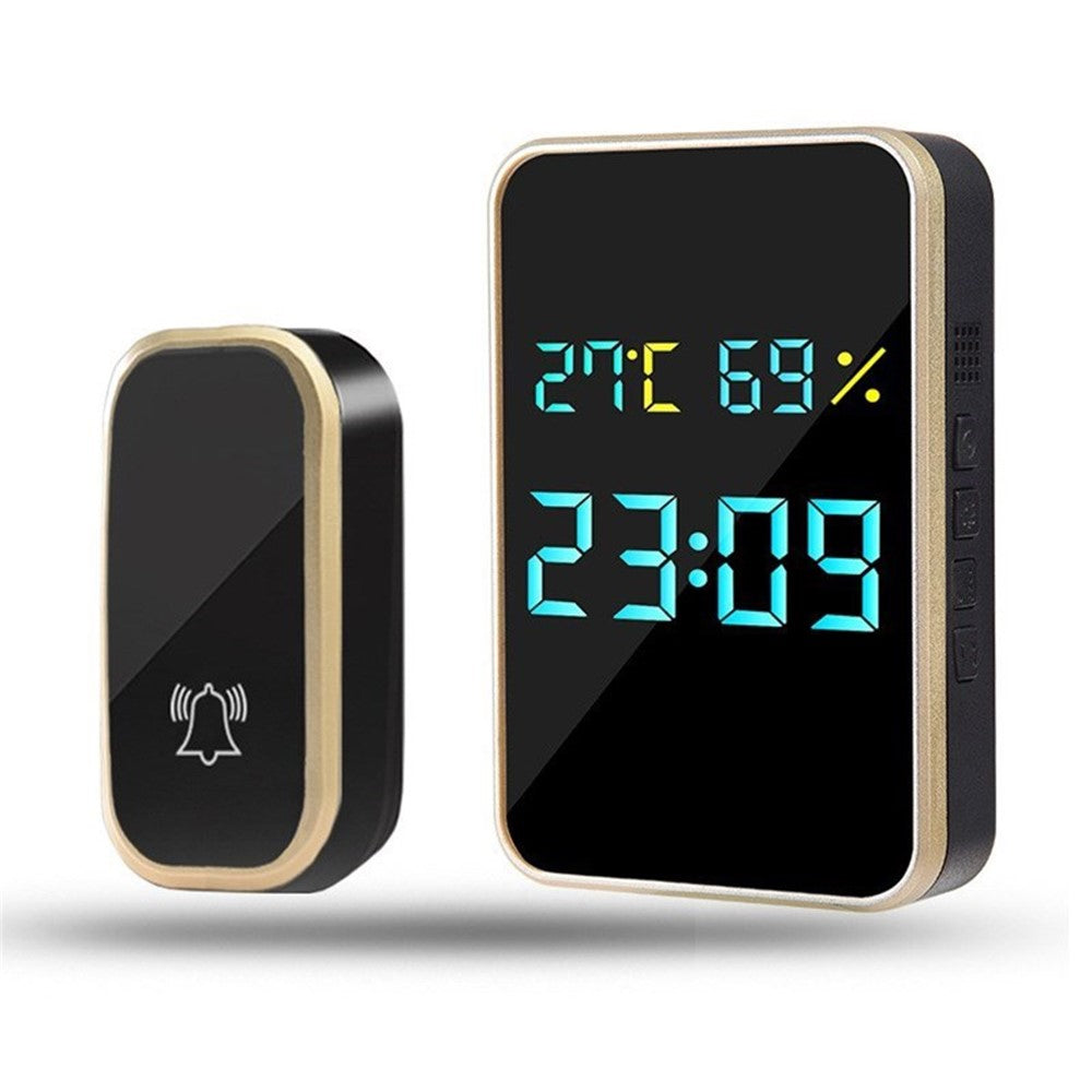 Integrated Digital Smart Wireless Doorbell Temperature Humidity Clock Door Chime