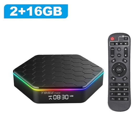 T95z plus Android 12.0 TV Box 2GB+16GB EU Plug Quad Core 6K HD Video Player WiFi Bluetooth-kompatibel 5.0 Set Top Box