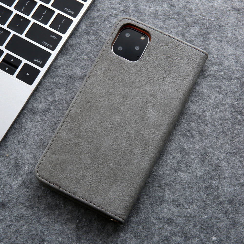 För iPhone 7 & 8 Plus skal Läder Magnetiskt Flip-fodral