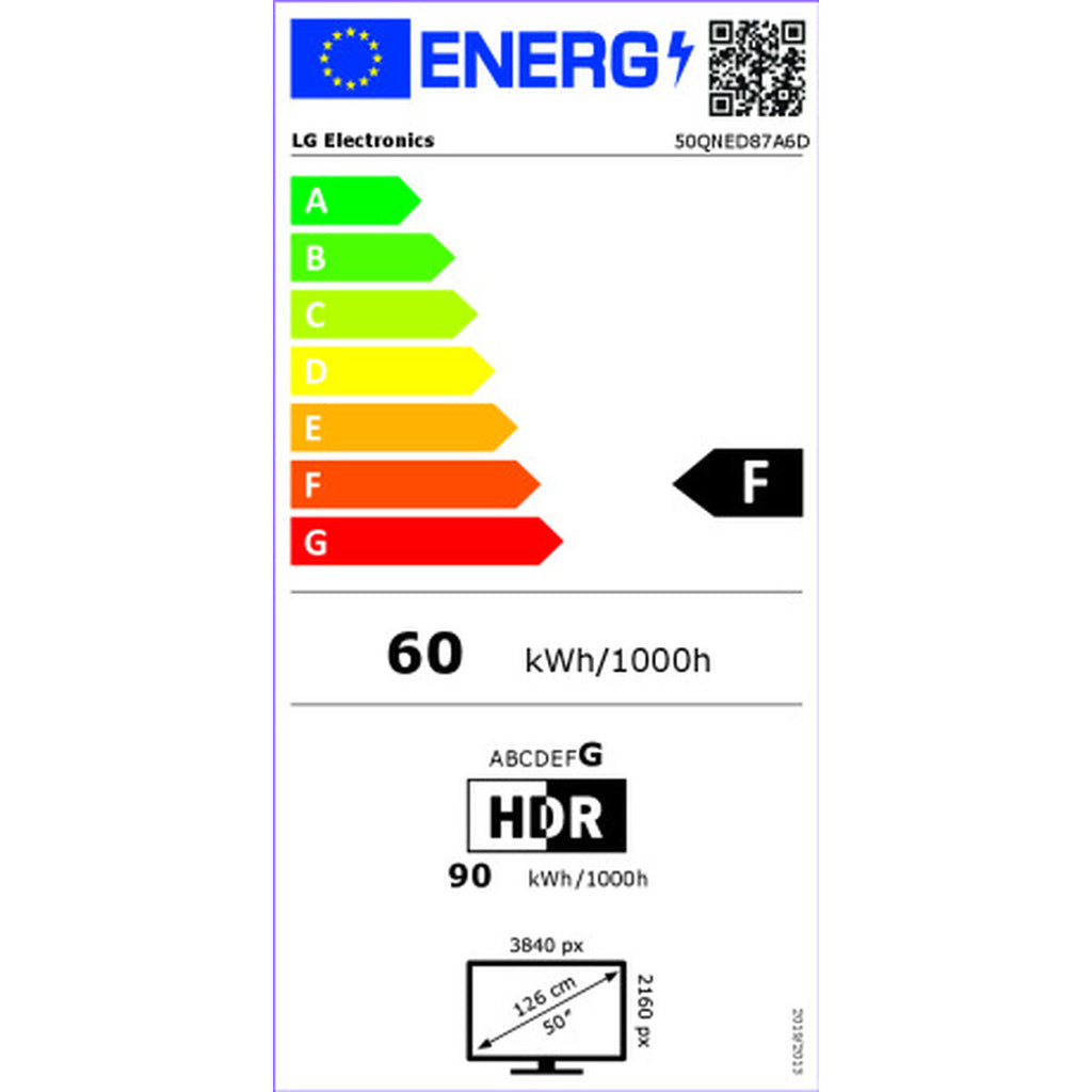 Lg Smart Tv Lg 50Qned87A6D 50" 4K Ultra Hd Led Hdr Edge-Led Qned