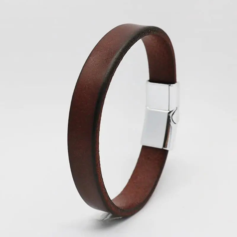 Vintage Äkta Läder Manschettarmband