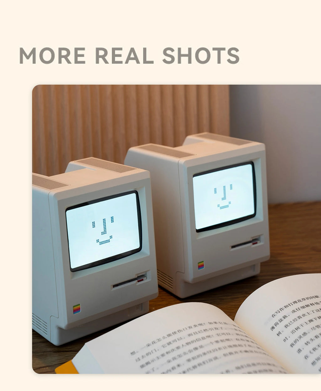 Retro Maclock Macintosh Alarm Clock A Classic Desktop Ornament with A Digital Clock Design