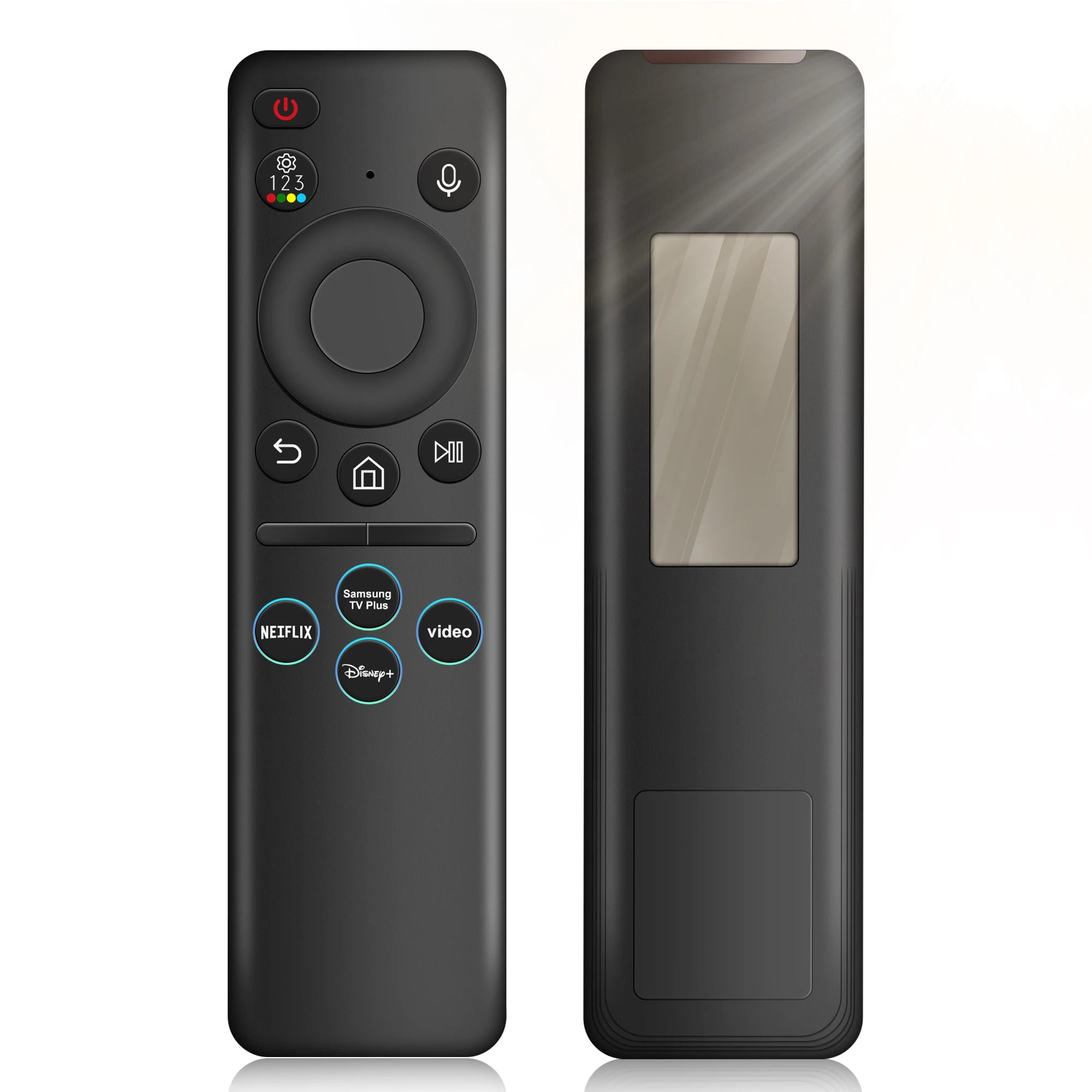 Solar Voice Remote Control for Samsung Smart TVs 2019-2024 Neo QLED OLED Smart TV Charging Replacement Voice Remote
