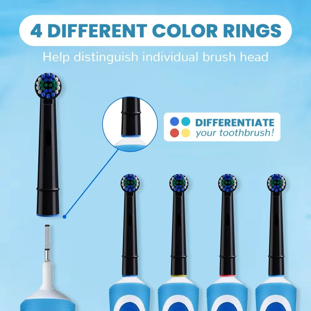 Replacement Toothbrush Heads Compatible with Oral B Braun Professional Electric Brush Heads 1000 1500 3000 6000 7000 7500 8000