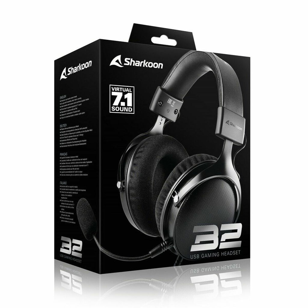 Gamingheadset med mikrofon Sharkoon B2