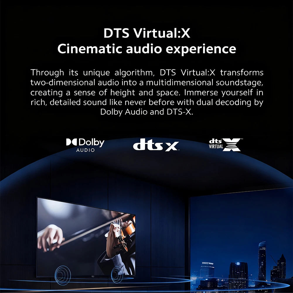 Xiaomi TV A 32, Compact Size With Colorful Screen, Dynamic Sound With Dolby Audio™, DTS-X And DTS Virtual:X, Top-end Metal Fini