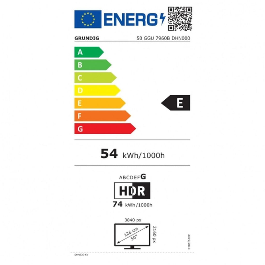 Smart TV Grundig 50GGU7960B 50 LED HDR10 4K Ultra HD 50" HbbTV