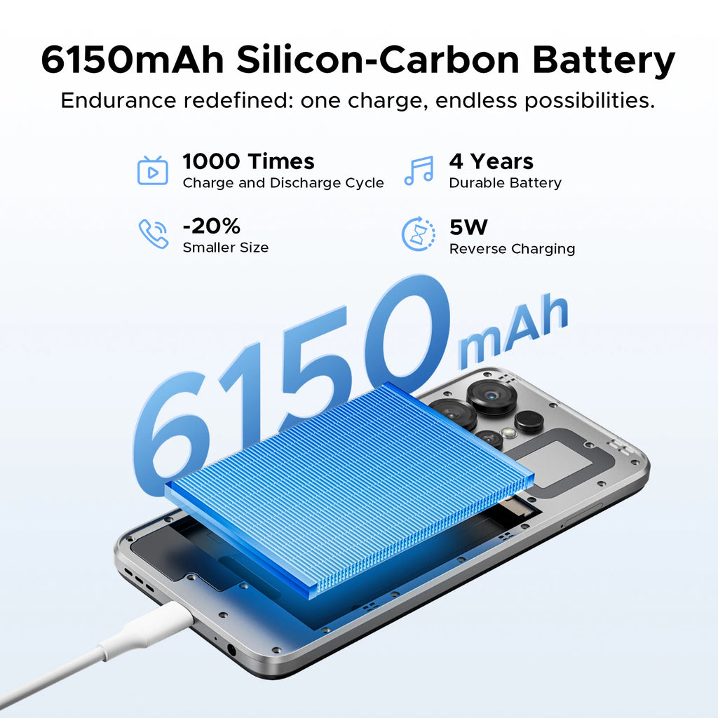 DOOGEE Note56X Pro Android 16 Smart Phone 6.56" 6150mAh Battery 32GB RAM(4+28) 128GB ROM Support Google Pay Widevine L1 Phone