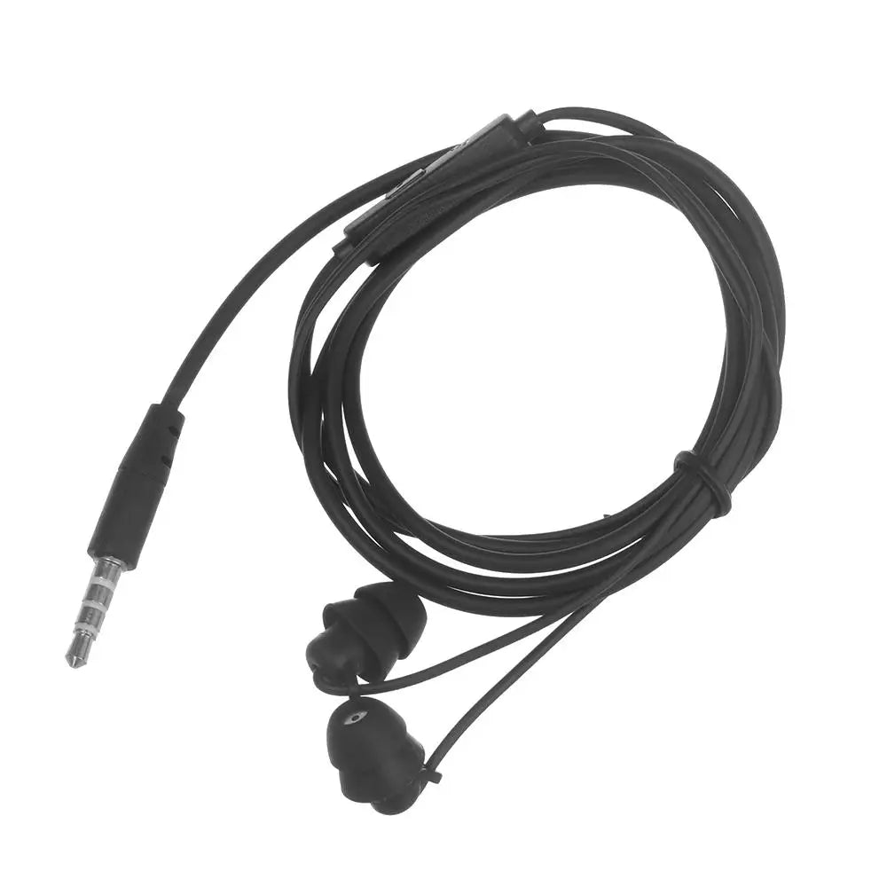 3.5mm Silica Gel Noise Reduction Sleep Headphones Earphones Noise Reduction In-Ear Headset