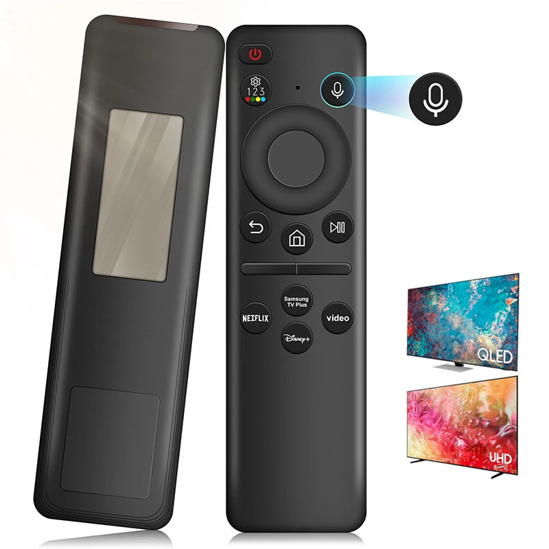 Solar Voice Remote Control for Samsung Smart TVs 2019-2024 Neo QLED OLED Smart TV Charging Replacement Voice Remote