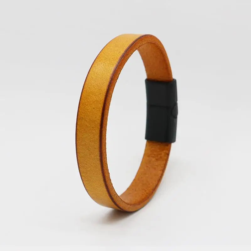 Vintage Äkta Läder Manschettarmband