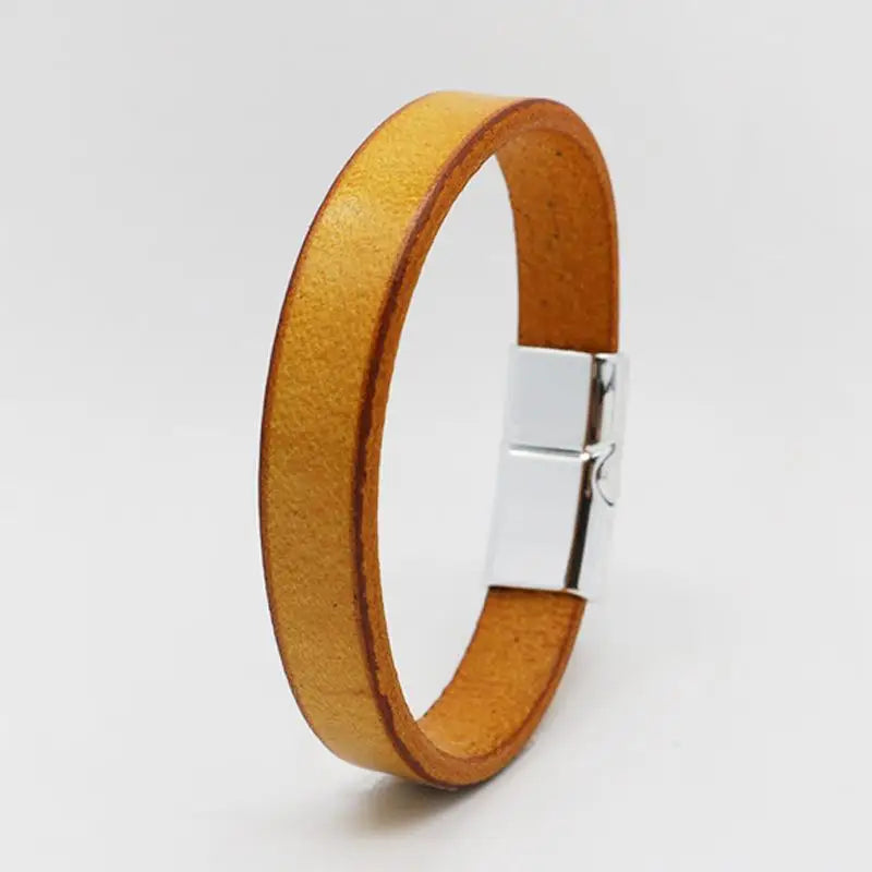 Vintage Äkta Läder Manschettarmband