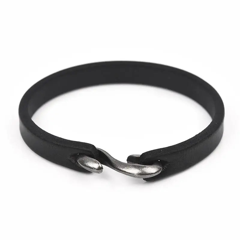 Vintage Äkta Läder Manschettarmband