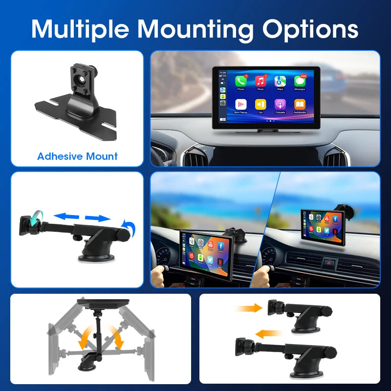 7/10 inch Carplay Car Smart Screen Multimedia Video player Wireless Carplay Android Auto Car Radio for Apple Android Stereo