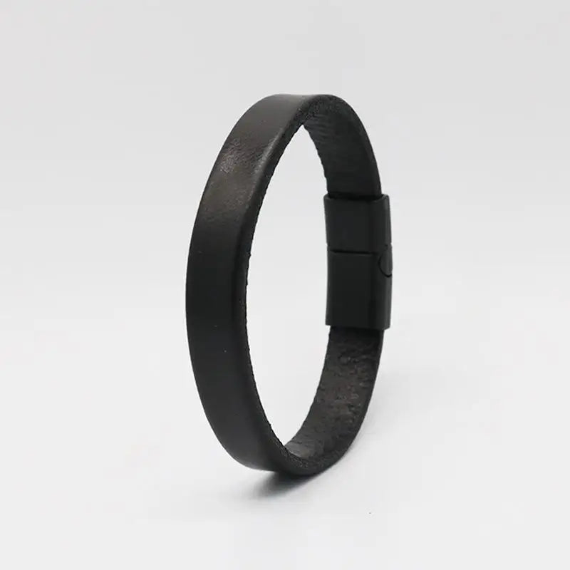 Vintage Äkta Läder Manschettarmband