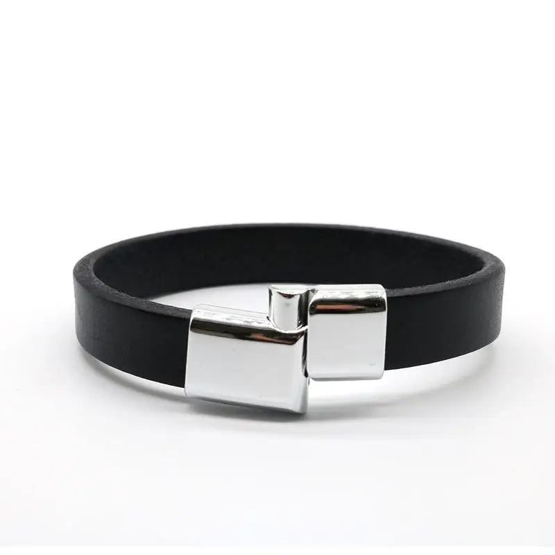 Vintage Äkta Läder Manschettarmband
