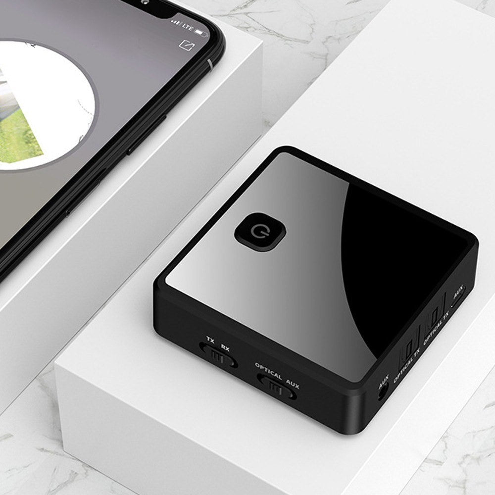 Fiber Optic Bluetooth-compatible 5.0 Audio Transmitter Receiver 2-in-1 Wireless Bluetooth-compatible Adapter One Connects Two Audio Adapter