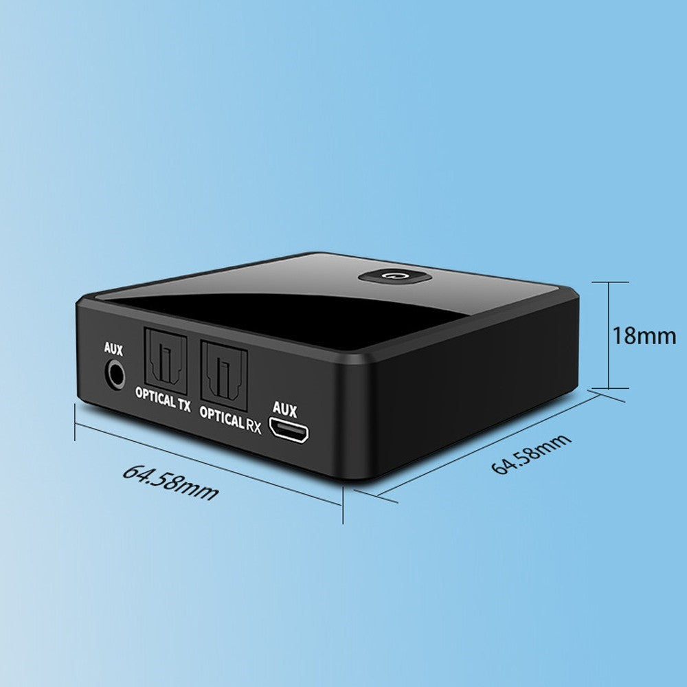 Fiber Optic Bluetooth-compatible 5.0 Audio Transmitter Receiver 2-in-1 Wireless Bluetooth-compatible Adapter One Connects Two Audio Adapter