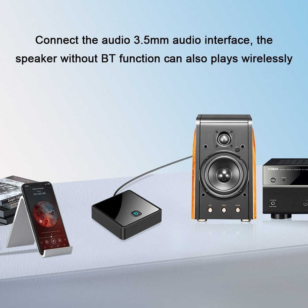 Fiber Optic Bluetooth-compatible 5.0 Audio Transmitter Receiver 2-in-1 Wireless Bluetooth-compatible Adapter One Connects Two Audio Adapter