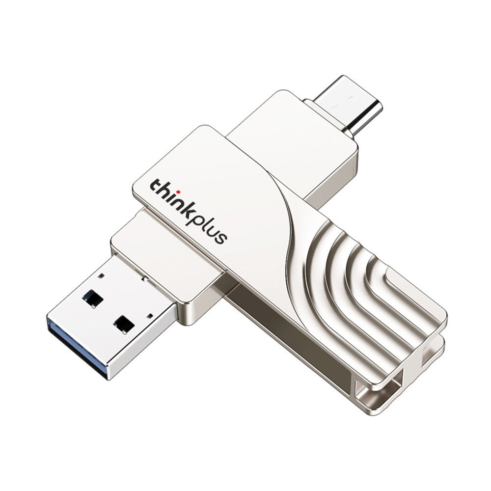 LENOVO THINKPLUS USB C Flash Drive 128GB USB3.0 U Disk TPCU301 Dual-port Memory Stick for Tablet PC Laptop Computer