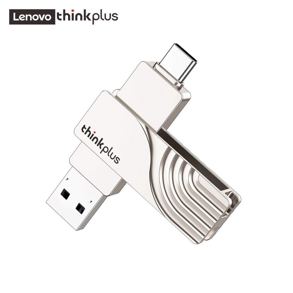 LENOVO THINKPLUS USB C Flash Drive 128GB USB3.0 U Disk TPCU301 Dual-port Memory Stick for Tablet PC Laptop Computer