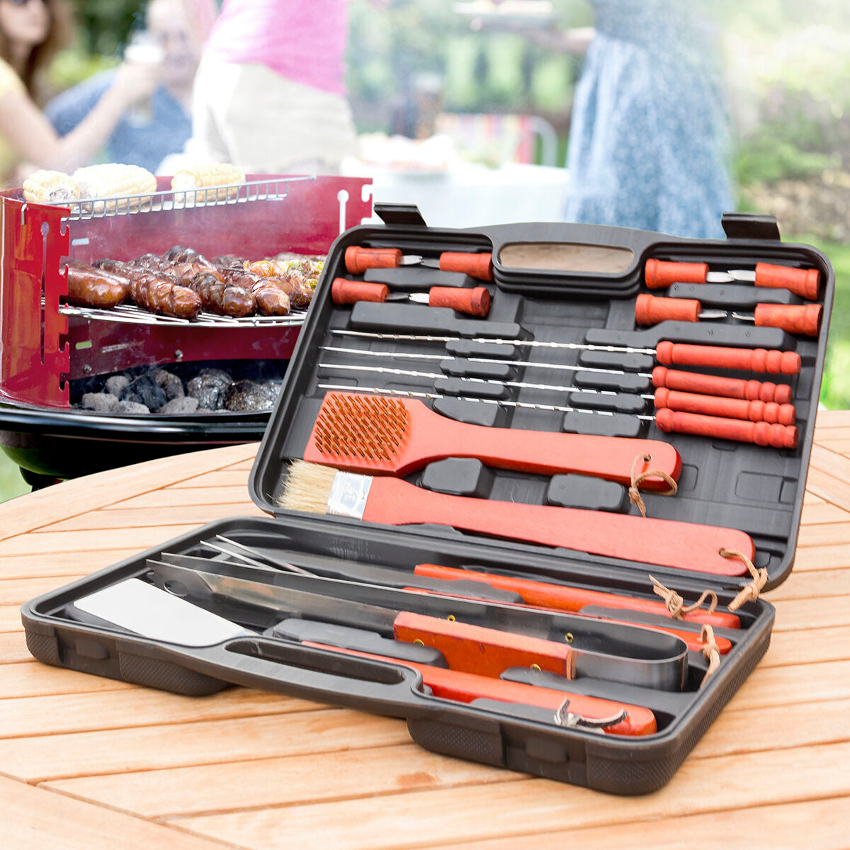 Grillfodral Barbecase InnovaGoods 18 delar