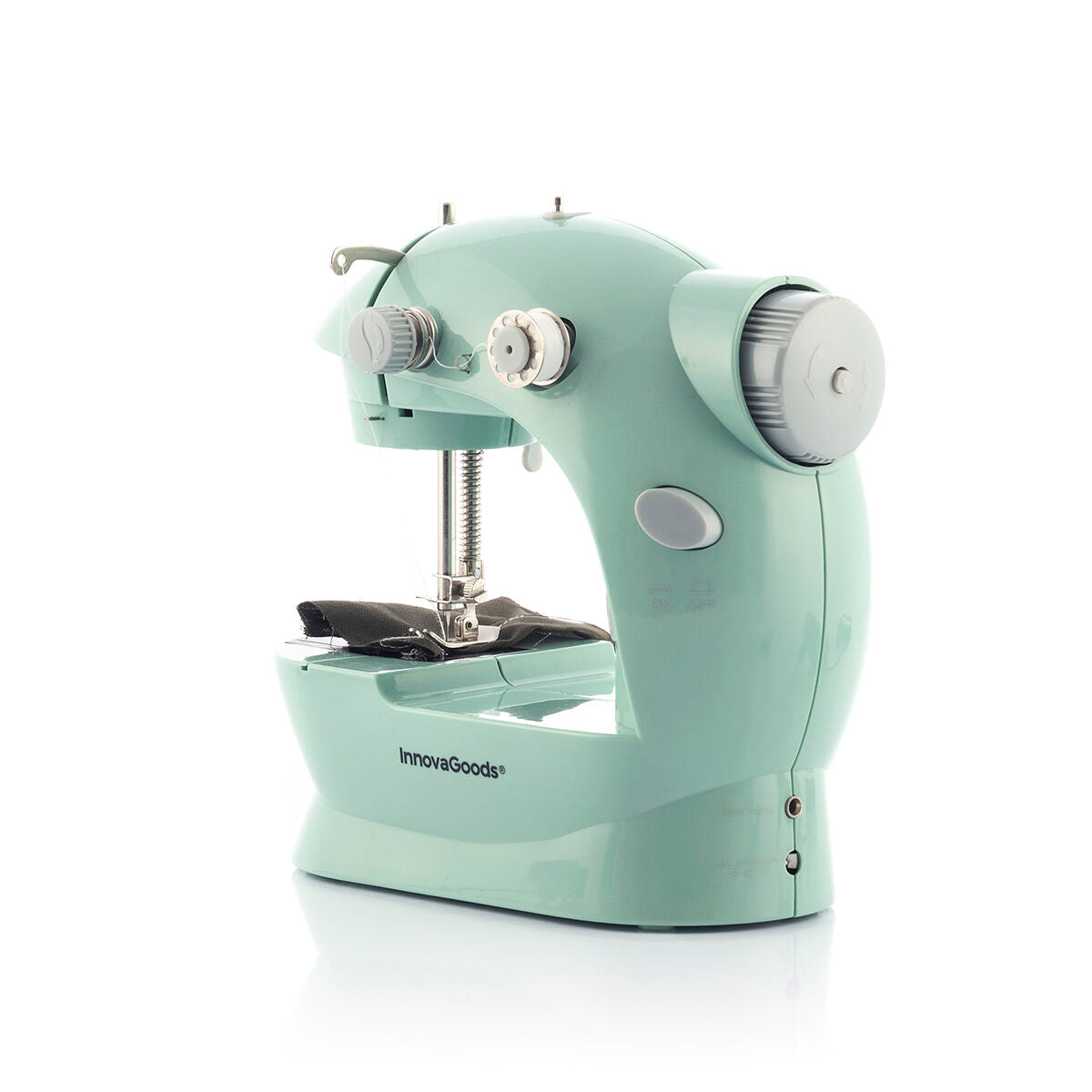 Mini bärbar symaskin med LED, trådskärare och tillbehör