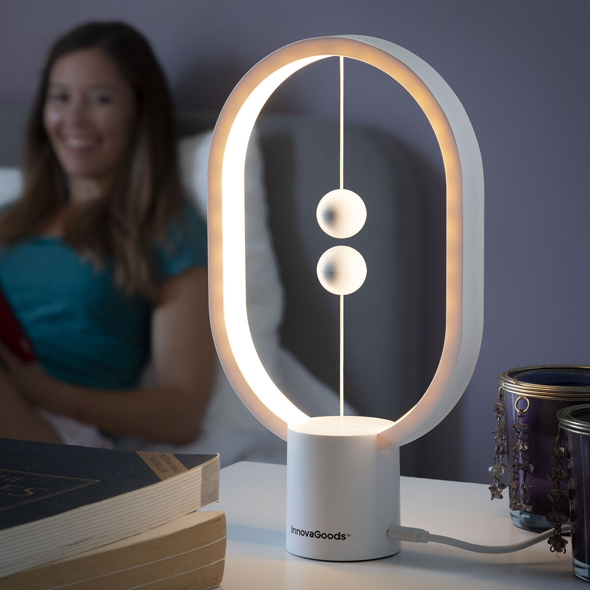 Balanslampa med magnetisk strömbrytare Magilum InnovaGoods MAGILUM
