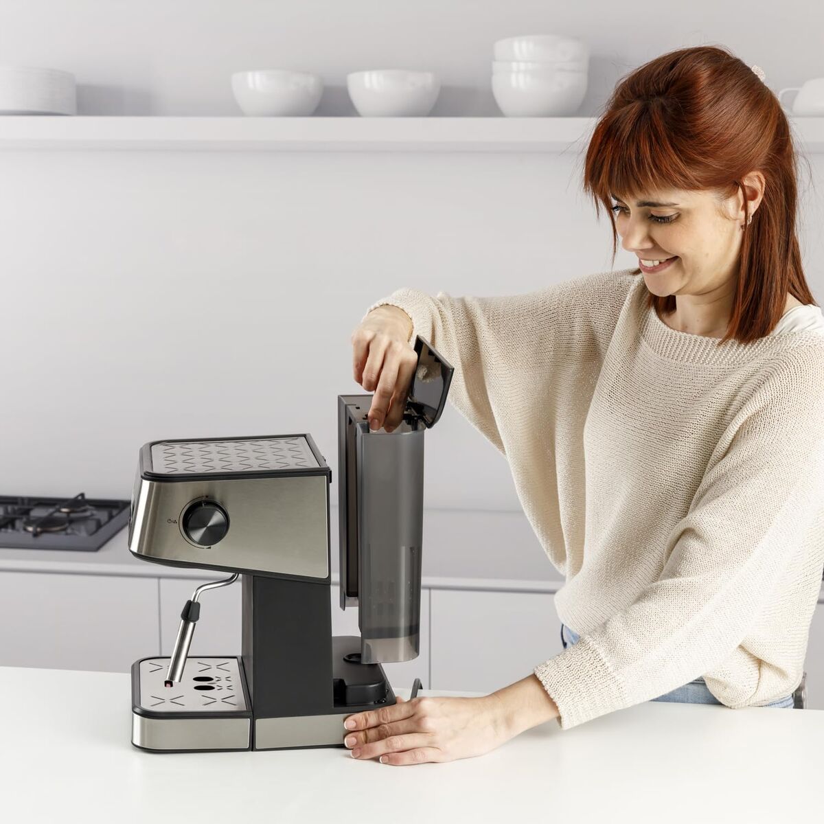 Espressobryggare Taurus TRENTO Stål 1,5 L