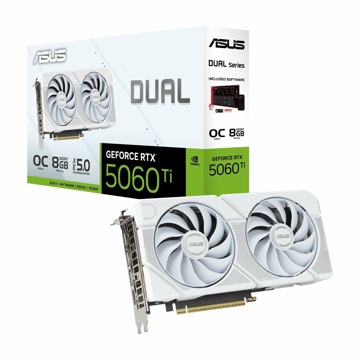 Grafikkort Asus OC White Edition 90YV0MP5-M0NA00 geforce rtx 5060 ti 8 GB GDDR7