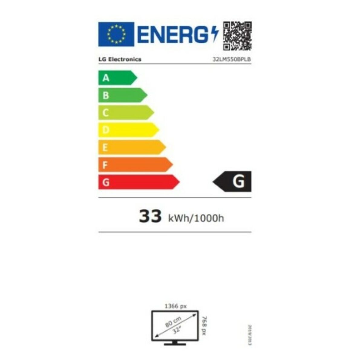 TV LG 32LM550BPLB 32" LED HD