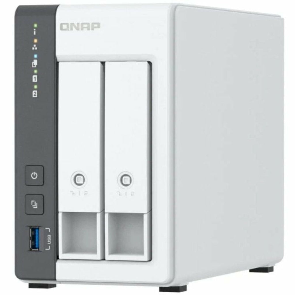 Nätlagringsenhet NAS Qnap TS-216G Vit Svart ARM Cortex-A55