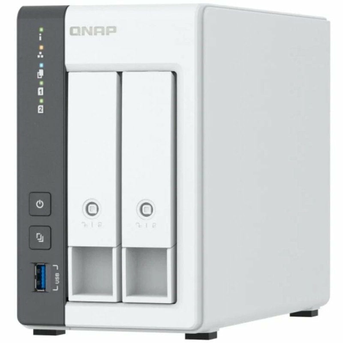 Nätlagringsenhet NAS Qnap TS-216G Vit Svart ARM Cortex-A55