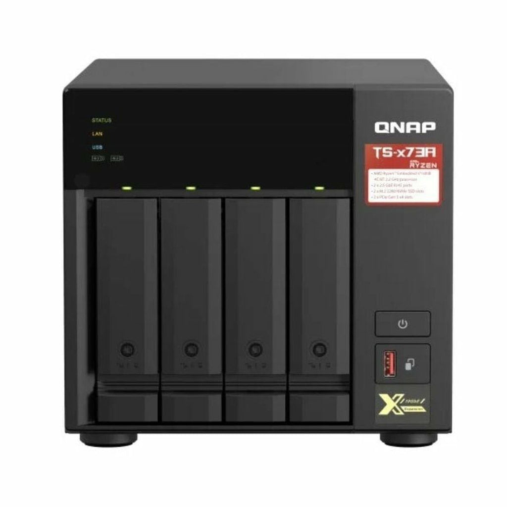 Nätlagringsenhet NAS Qnap TS-473A Svart AMD Ryzen V1500B