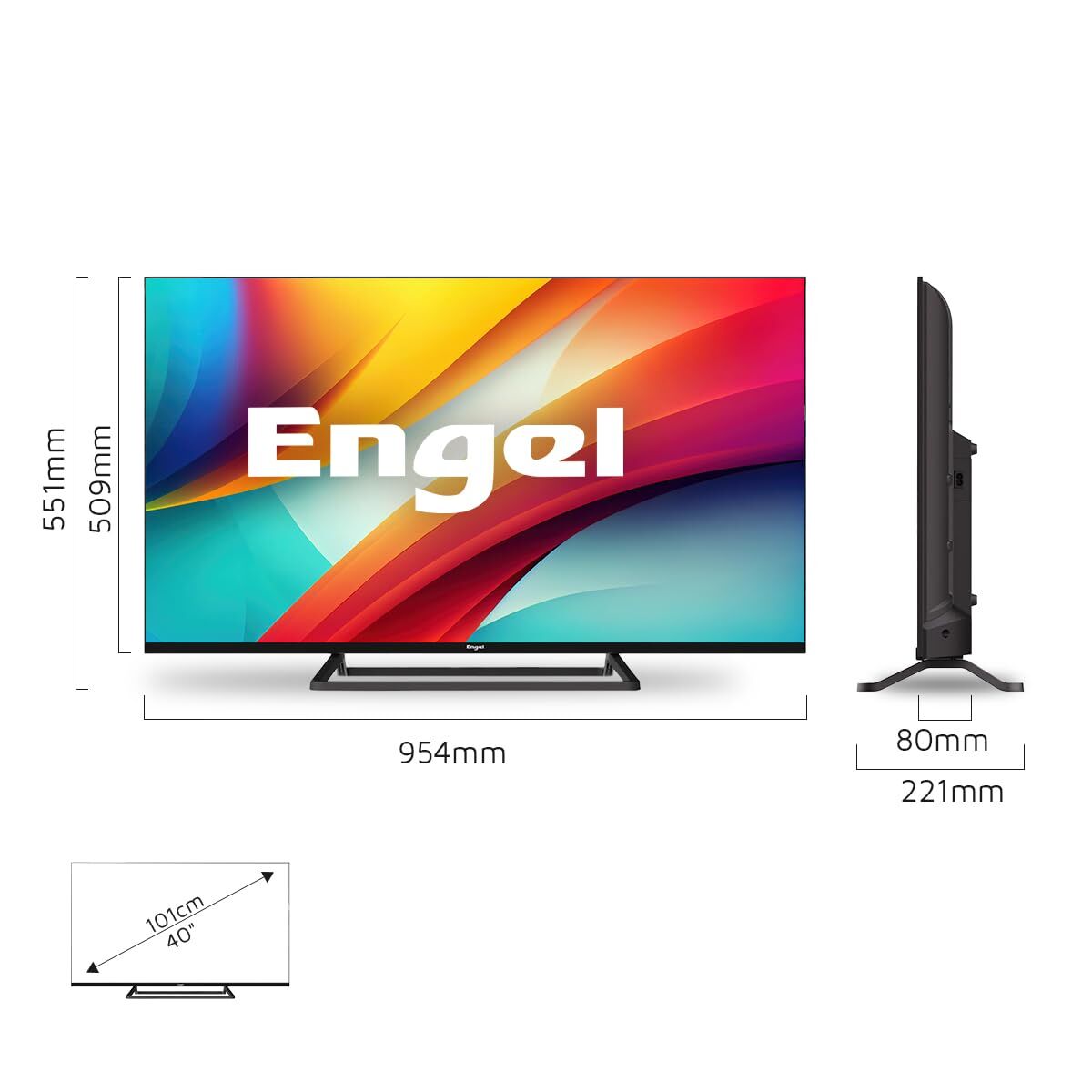 Smart TV Engel LE4086SM 40 40" Full HD LED PVR DVB-T2